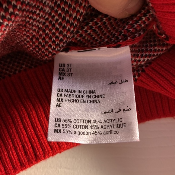 Brand new adorable Charter Club red/black plaid sweater!! - Picture 6 of 7